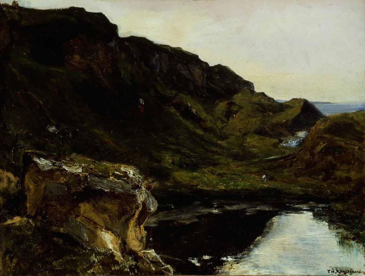 Landskap, c. 1835. av Theodore Rousseau