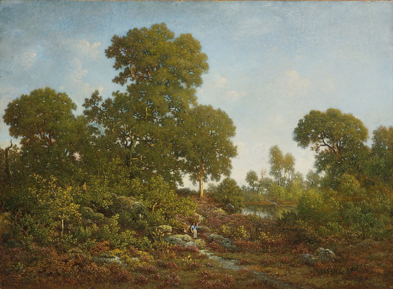 Våren, ca 1860 av Pierre Etienne Theodore Rousseau