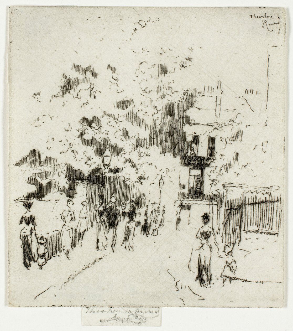 Helgdag, hörnet av Beaufort Street, Chelsea av Theodore Roussel