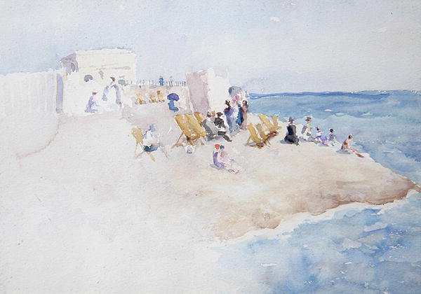 Badstation vid St. Leonards-on-Sea av Theodore Roussel