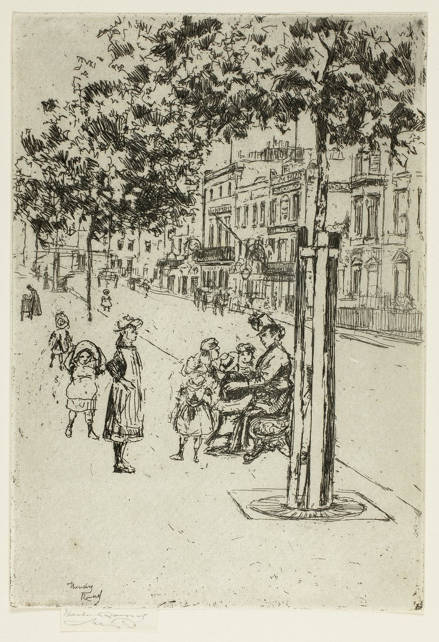 Chelsea barn, Chelsea Embankment av Theodore Roussel