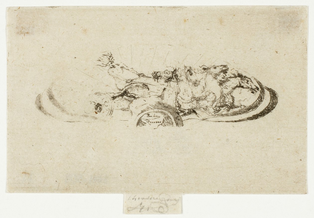 Phaeton, Studie för dekoration av en ram av Theodore Roussel