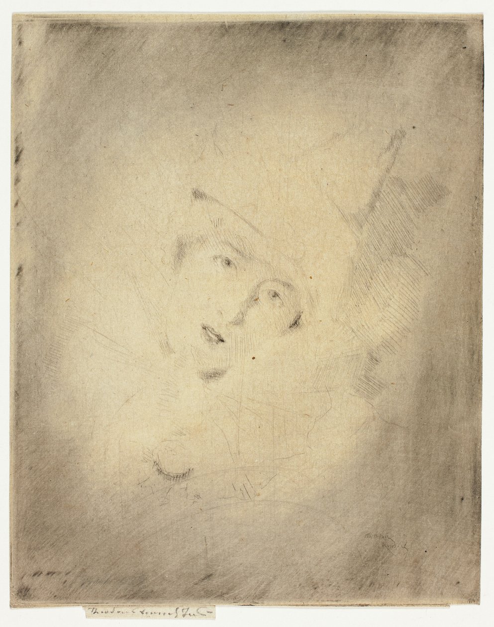 Pierrot, Porträtt av damen A.C. av Theodore Roussel