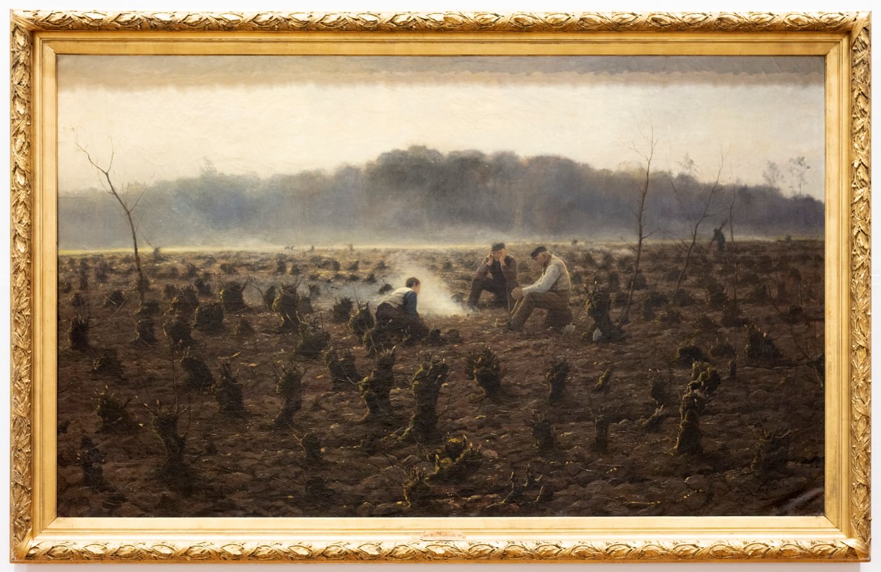 Stubbarna (Les Souches) (olja på duk) av Theodore Verstraete