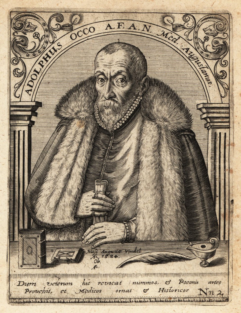 Adolf Occo, läkare av Theodore de Bry