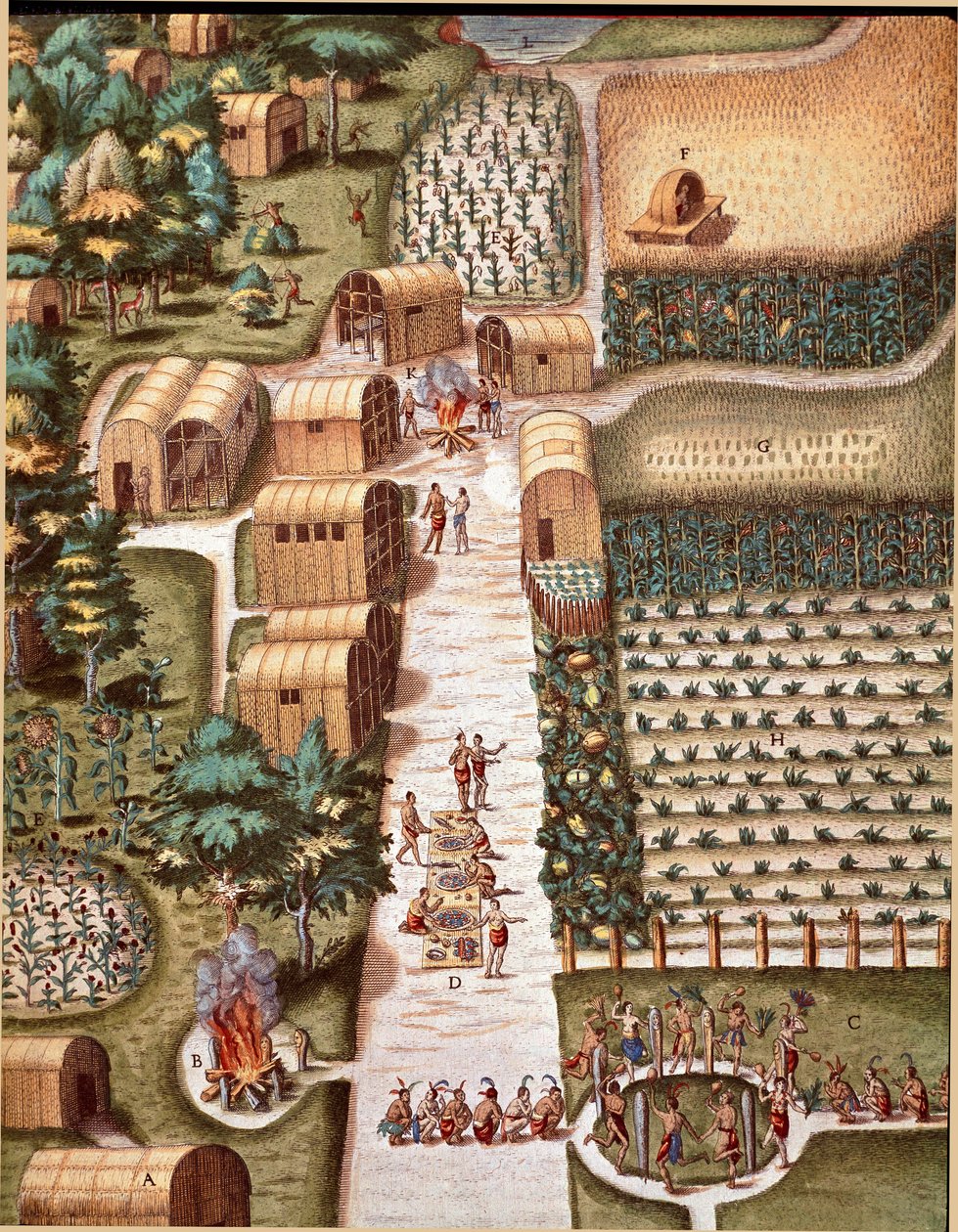 Gravyr från "" Admirante Narratio Americae"" av Theodore de Bry (1528-1598) av Theodore de Bry