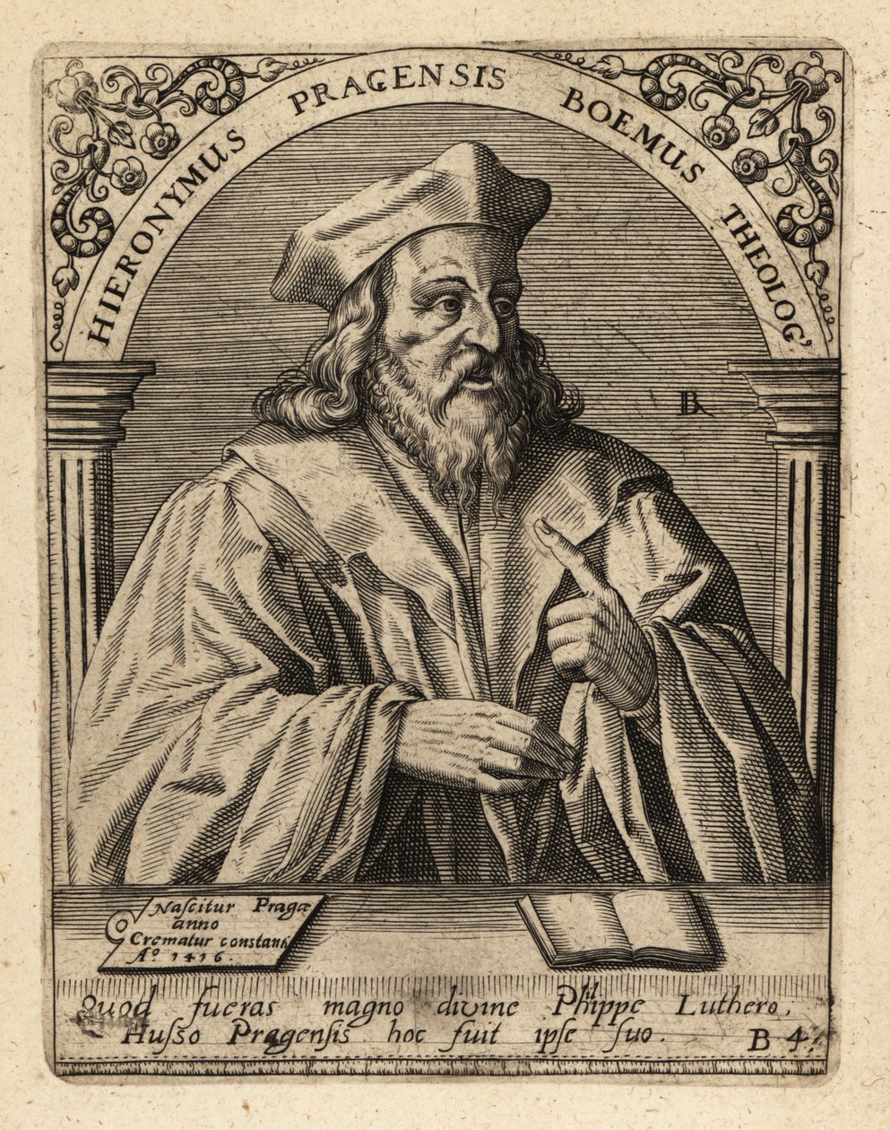 Jerome av Prag av Theodore de Bry