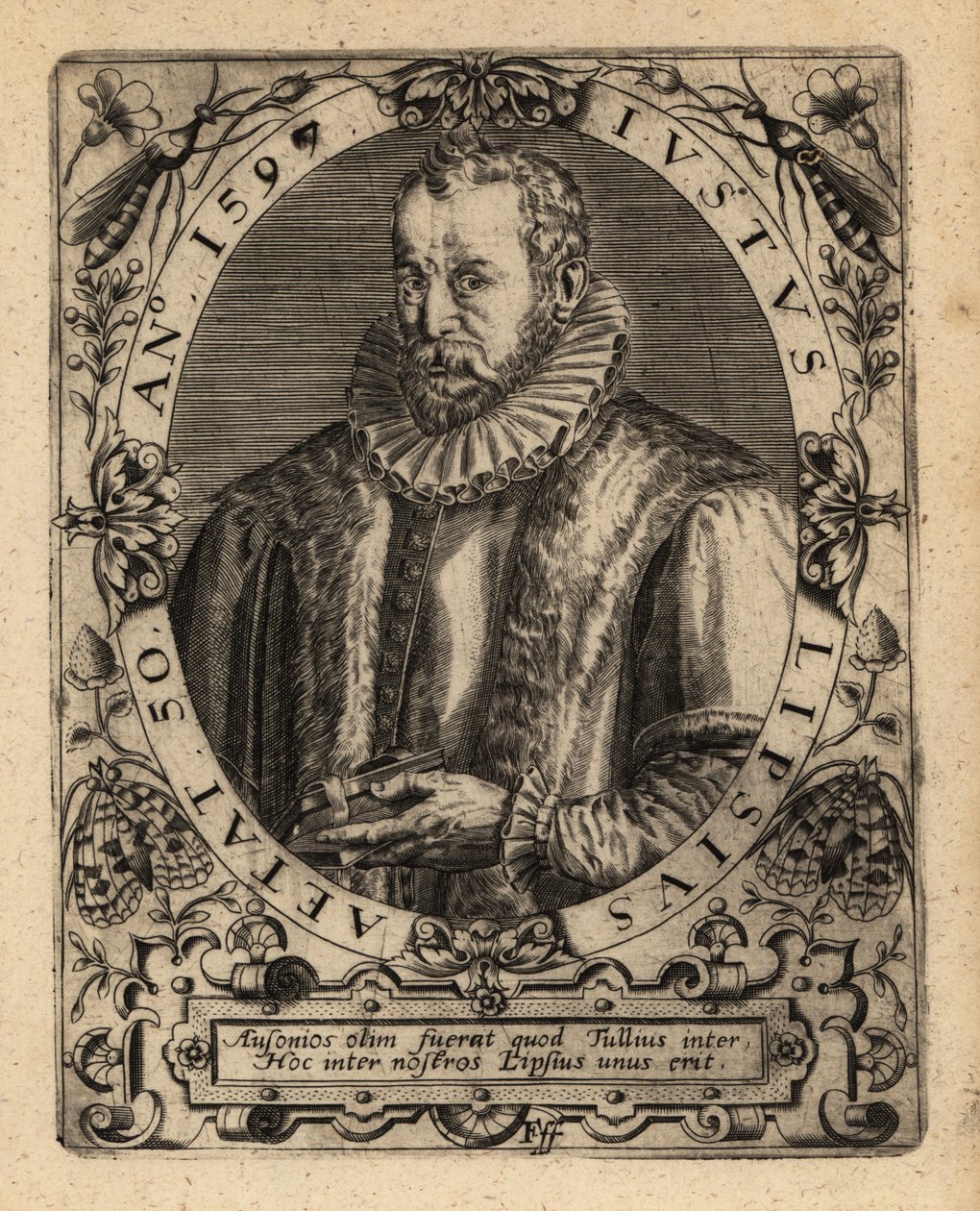Joest Lips, flamländsk filolog. av Theodore de Bry