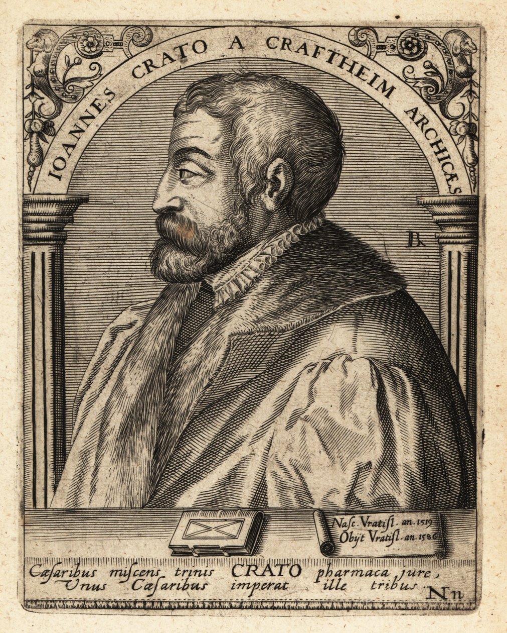 John Crato från Krafftheim av Theodore de Bry