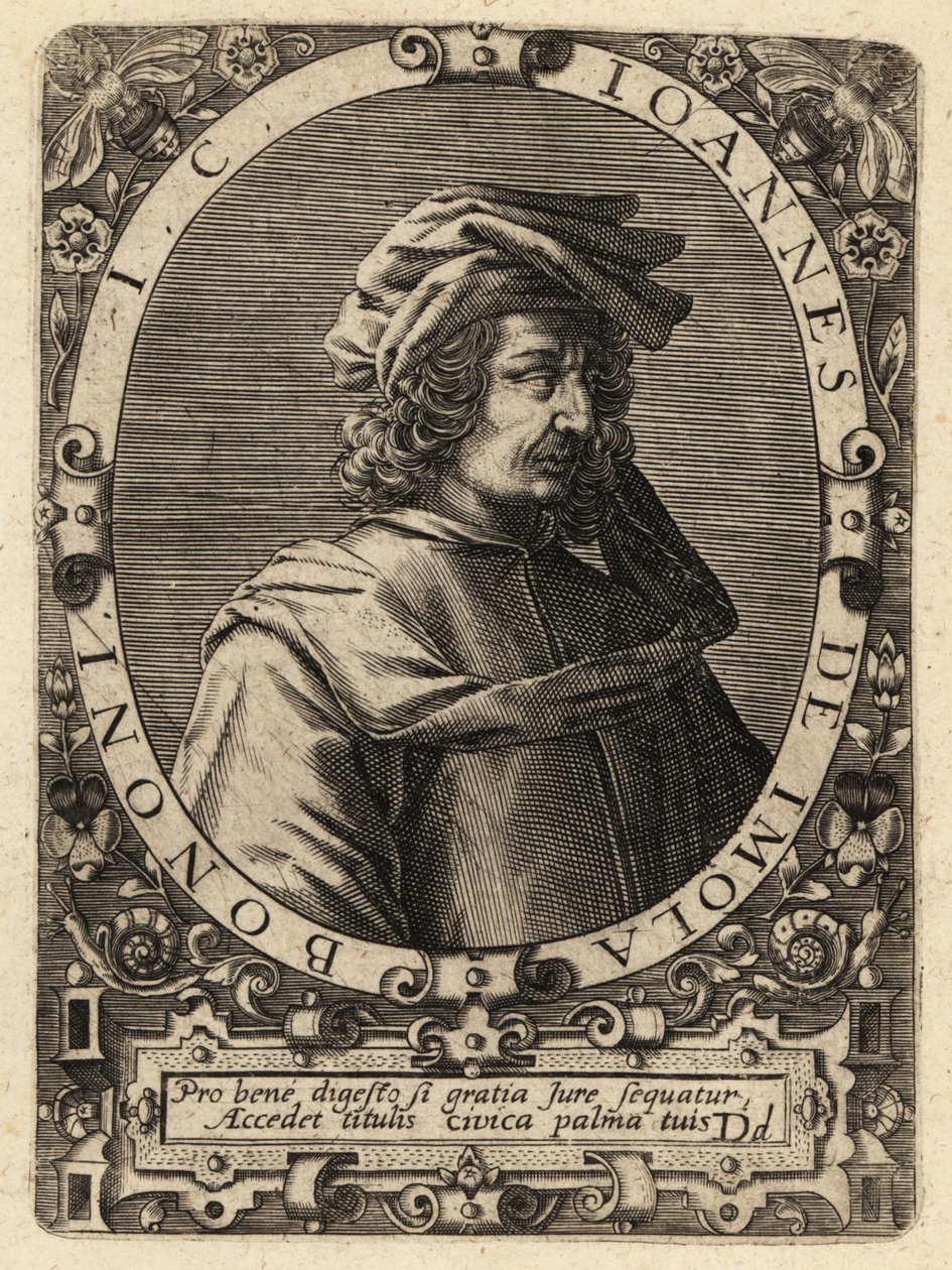Johannes av Imola av Theodore de Bry