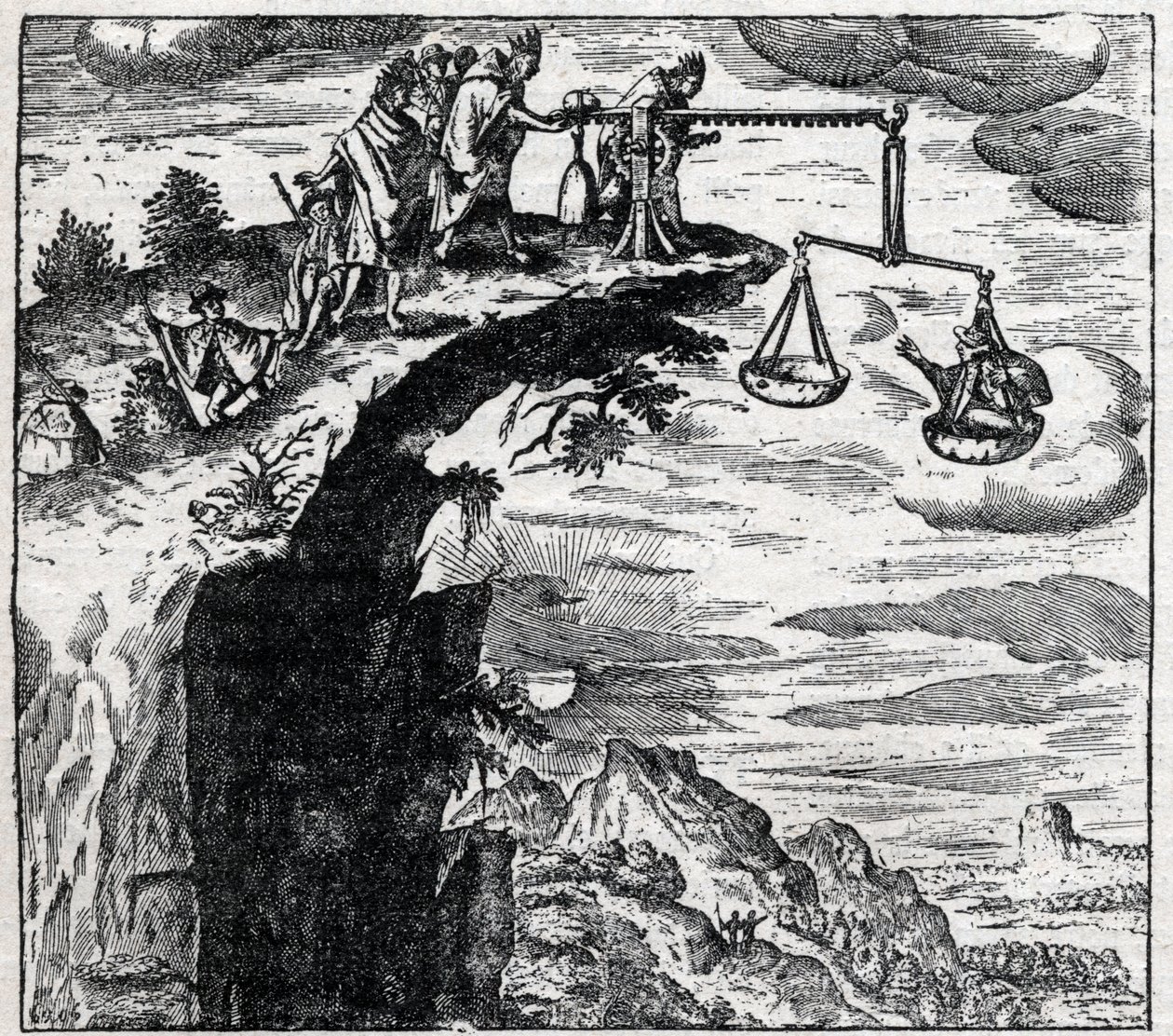 Metod för att utpressa ett erkännande från en brottsling i Sydamerika vid den tidpunkt då spanjorerna anlände; från Theodore de Bry (1528-1598)s ""resor"" av Theodore de Bry