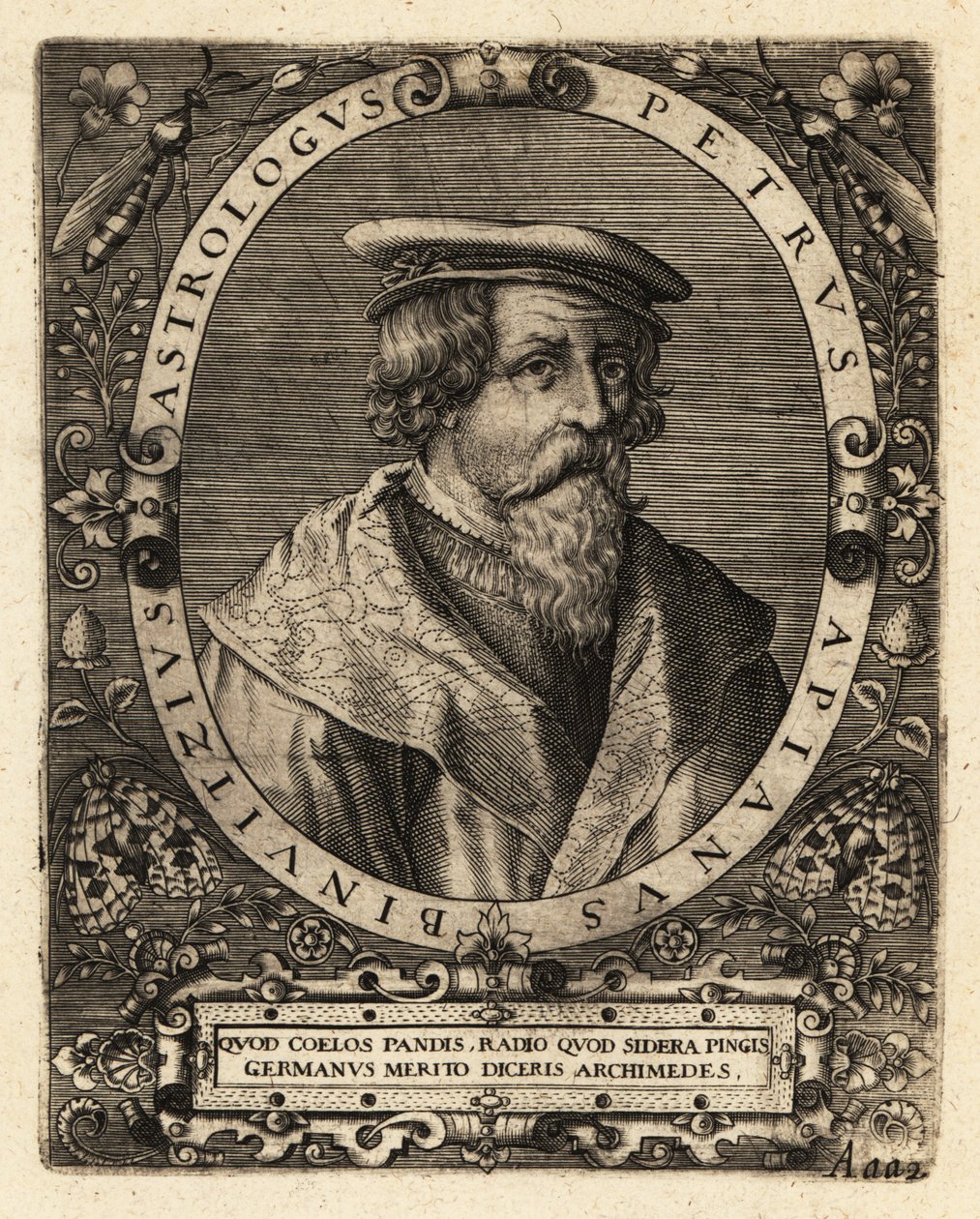 Peter Apian, tysk astronom. av Theodore de Bry