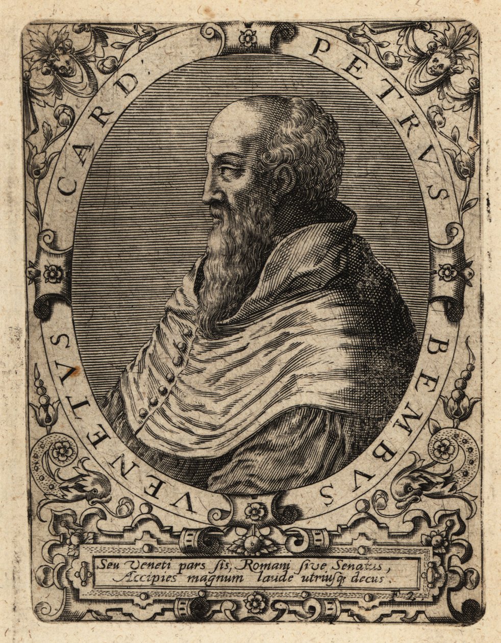 Pietro Bembo av Theodore de Bry