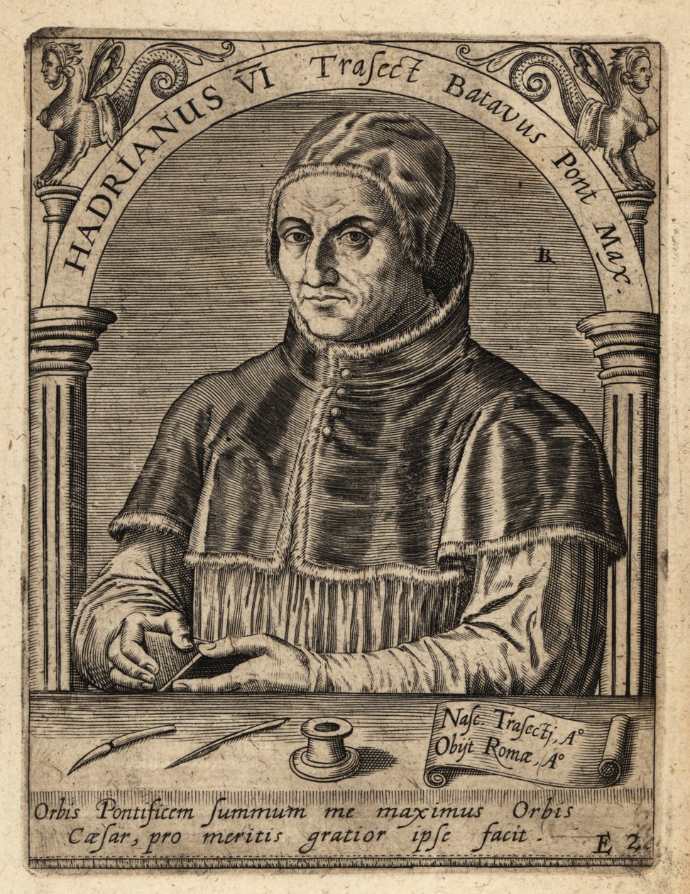 Påven Adrian VI av Theodore de Bry
