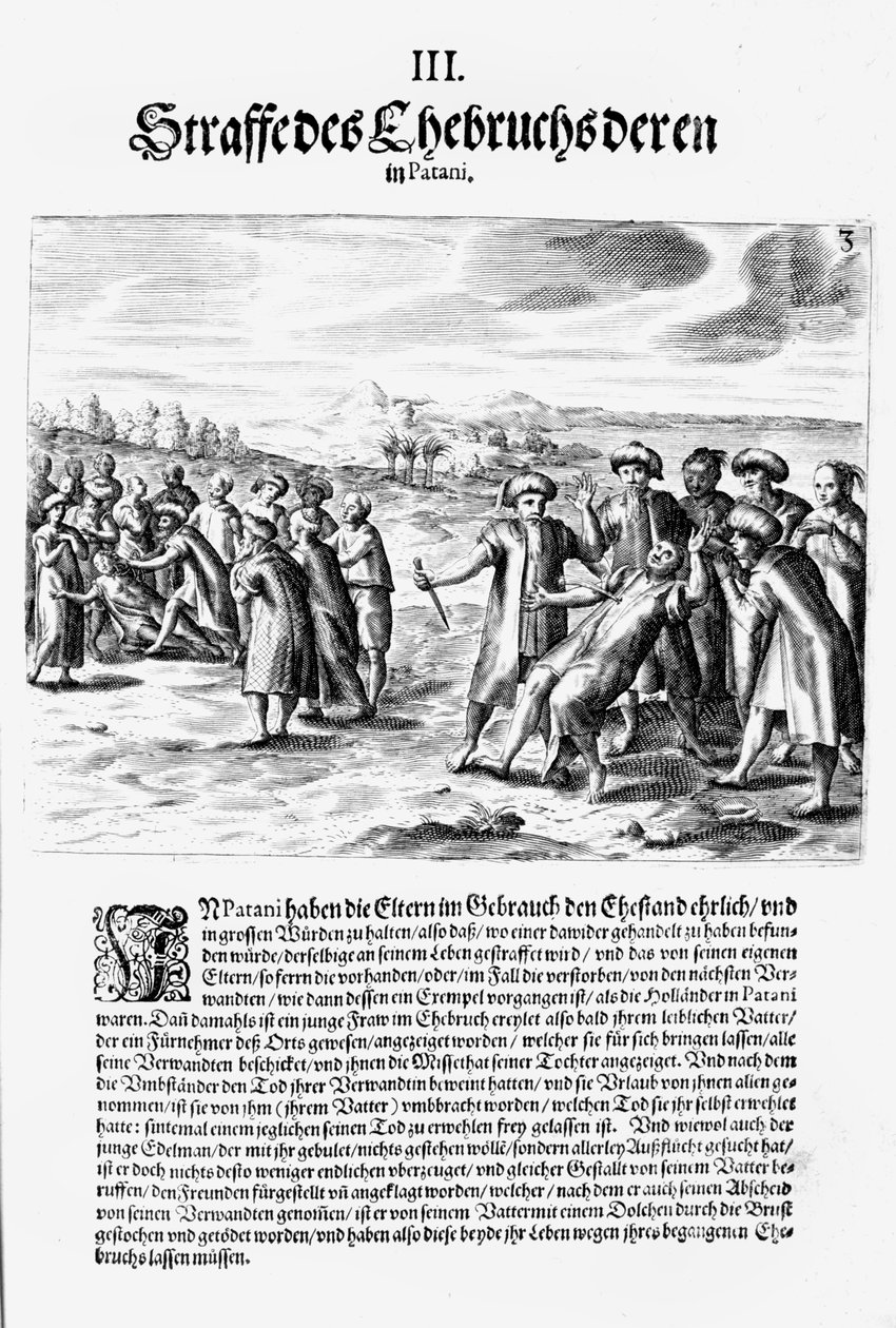 Att avgöra en poäng, 1606 av Theodore de Bry