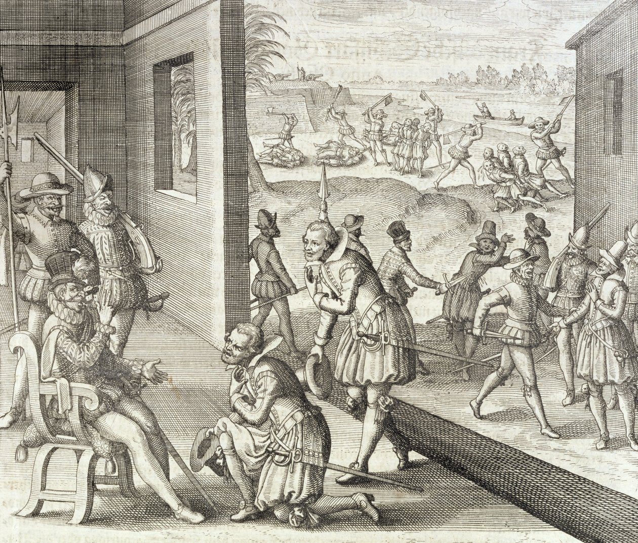 The Spanish Capture Fort Caroline, 1565, från 