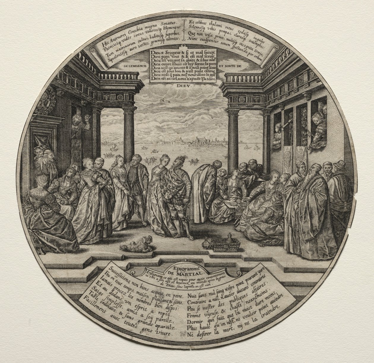 Den venetianska balen. av Theodore de Bry