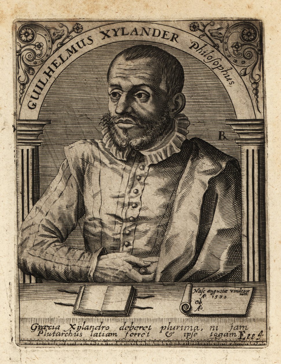 Wilhelm Xylander, tysk forskare i klassisk litteratur. av Theodore de Bry