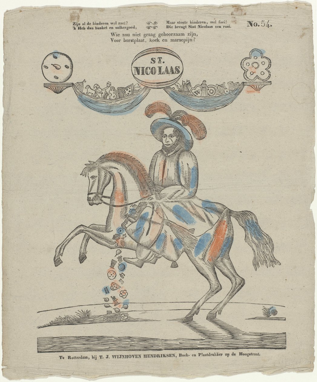St. / Nicolaas (titel på objekt) av Theodorus Johannes Wijnhoven Hendriksen