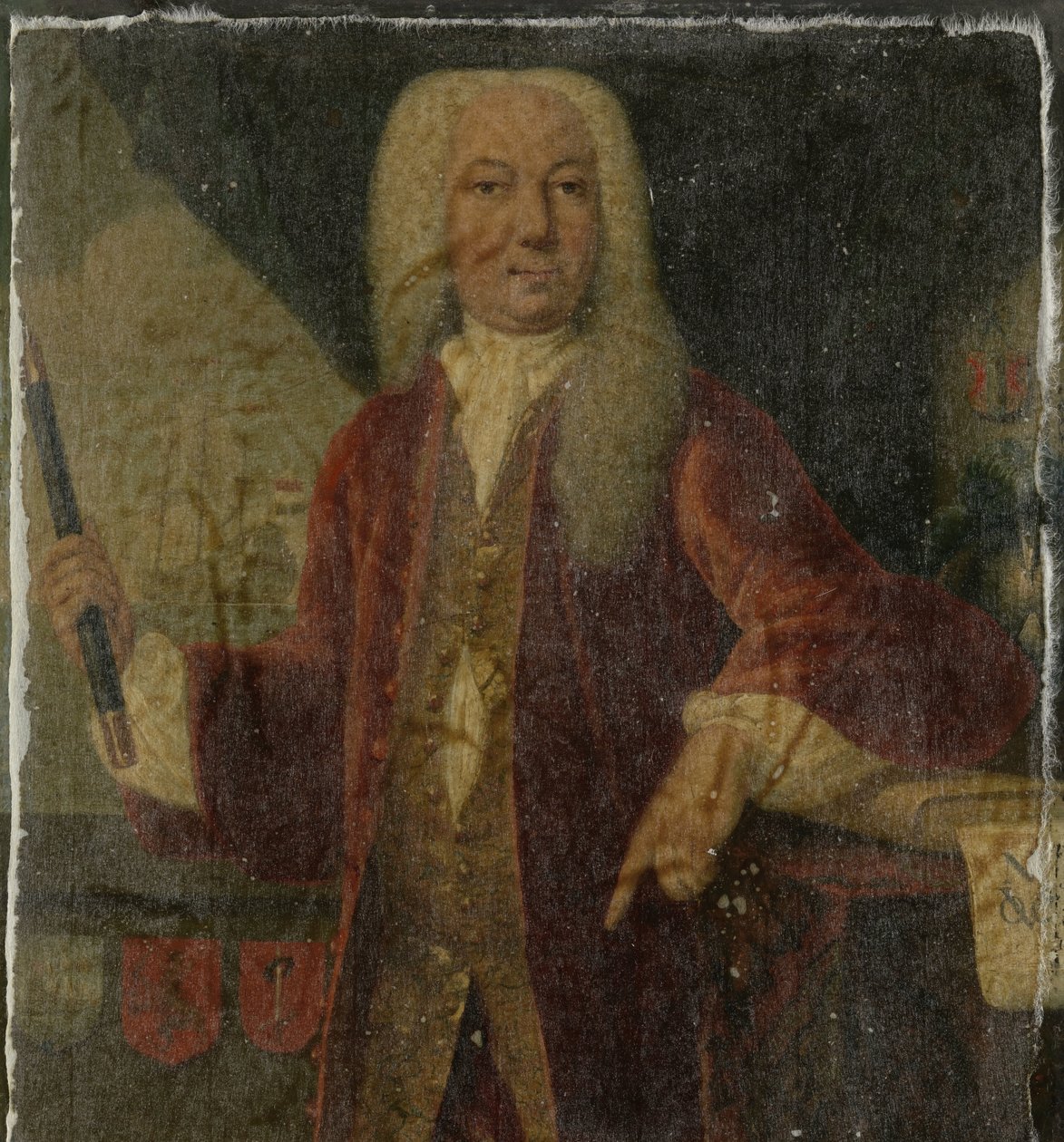 Porträtt av Adriaan Valckenier, generalguvernör för Nederländska Ostindiska kompaniet av Theodorus Justinus Rheen (copy after)