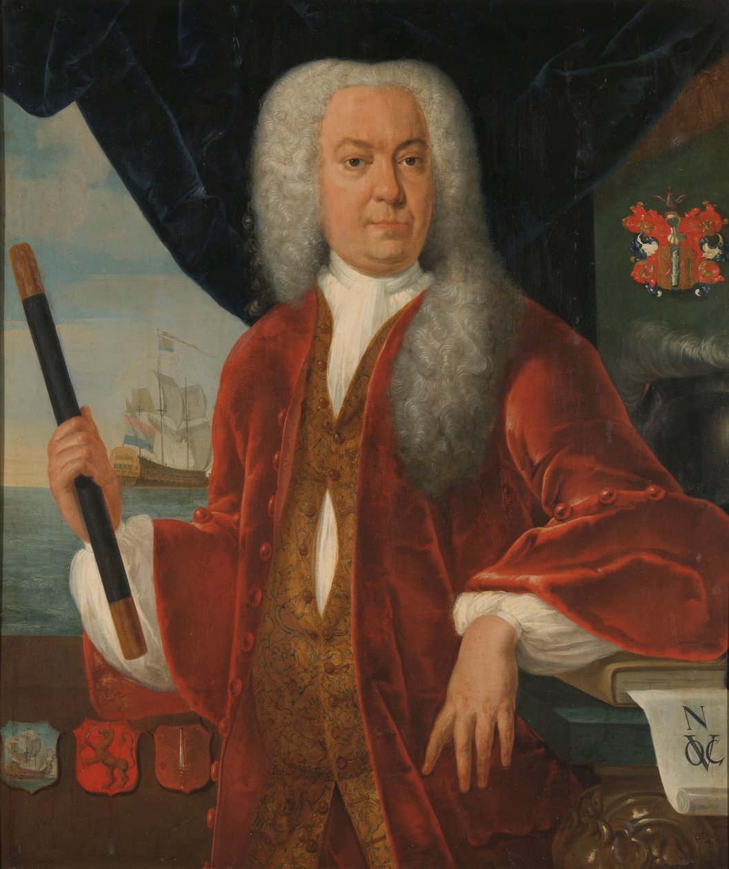 Adriaan Valckenier (1737-1741) Porträtt av Adriaan Valckenier, generalguvernör för Nederländska Ostindiska kompaniet av Theodorus Justinus Rheen
