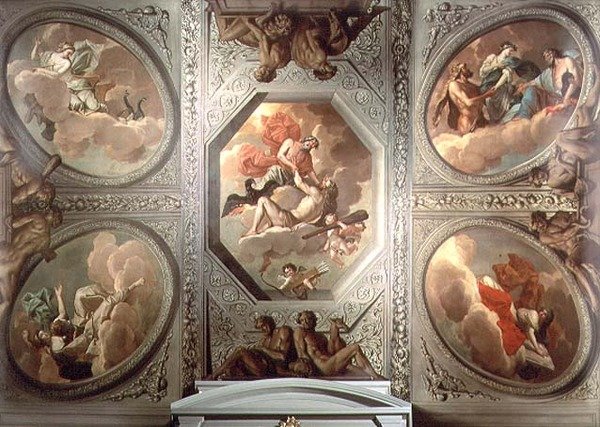 Herkules apoteos, takmålning av Theodorus van der Schuer
