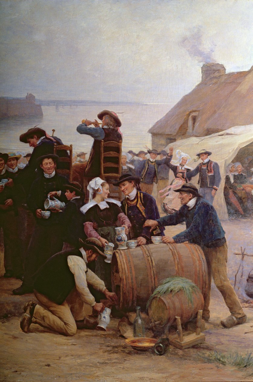 Benådningen i Bretagne (detalj) (se även 164315, 164317) av Theophile Louis Deyrolle