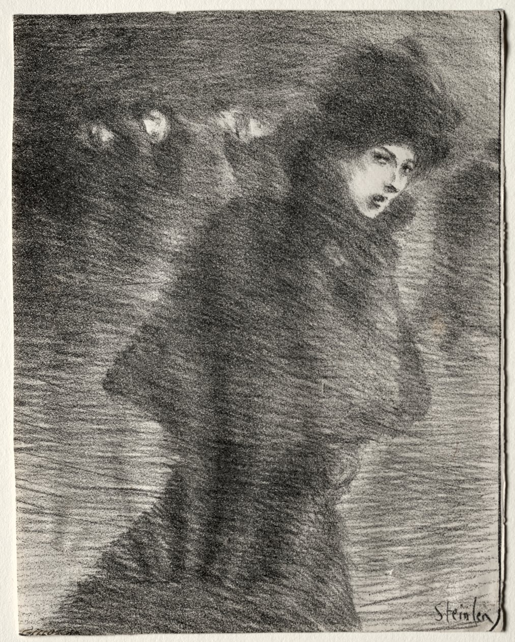 En kvinna som går förbi av Théophile Alexandre Steinlen