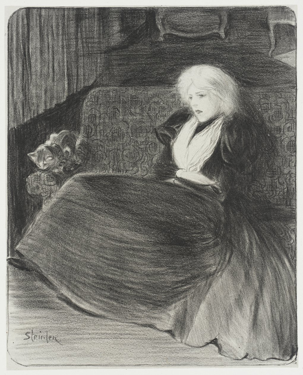 Skör sång av Théophile Alexandre Steinlen