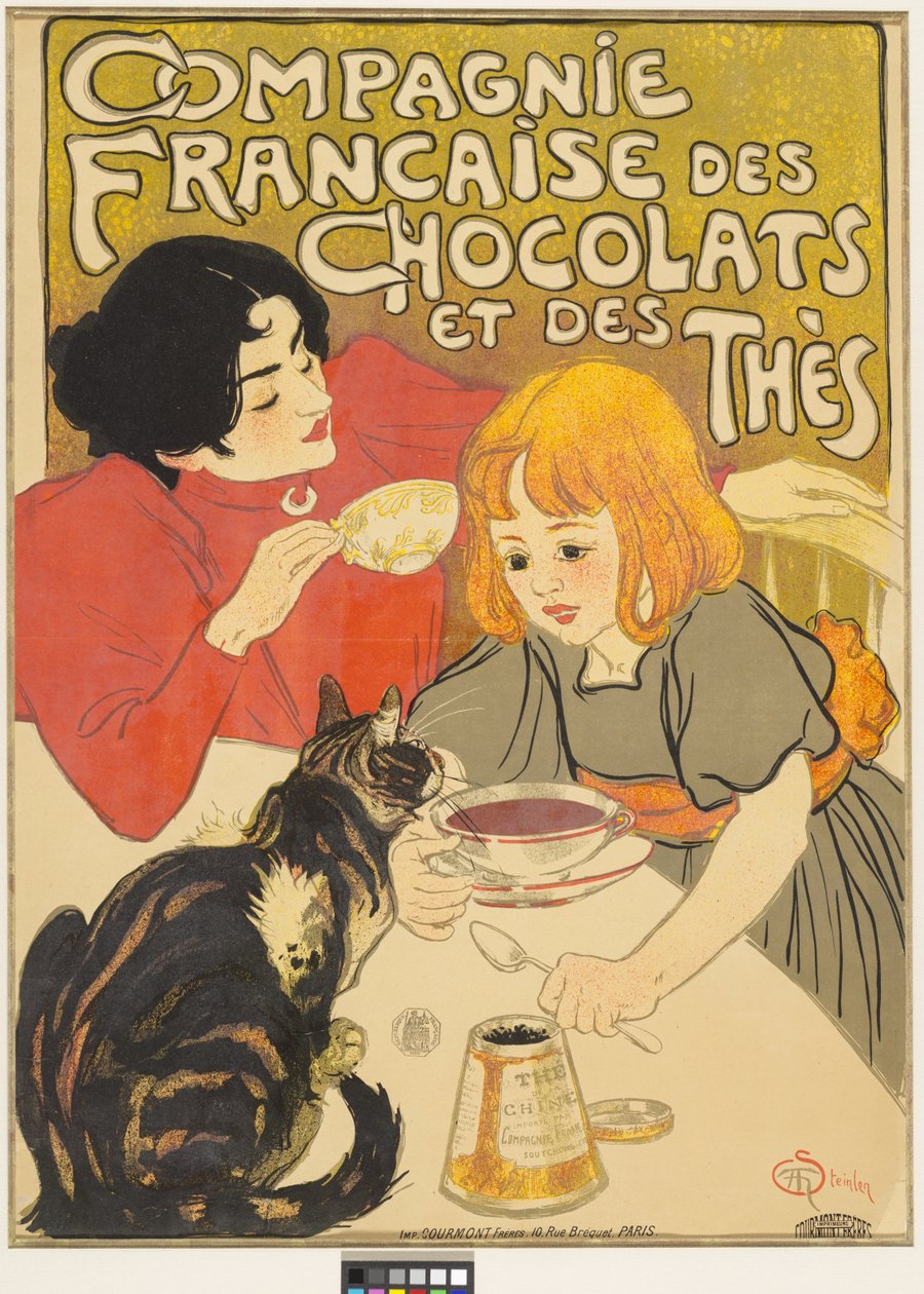 Franska choklad- och tebolaget av Théophile Alexandre Steinlen