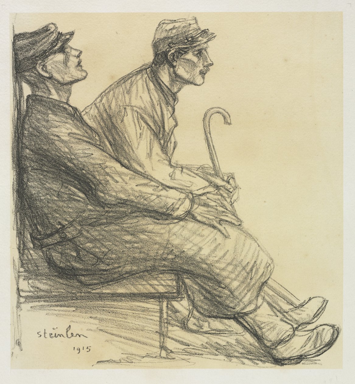 Konvalescenter av Théophile Alexandre Steinlen