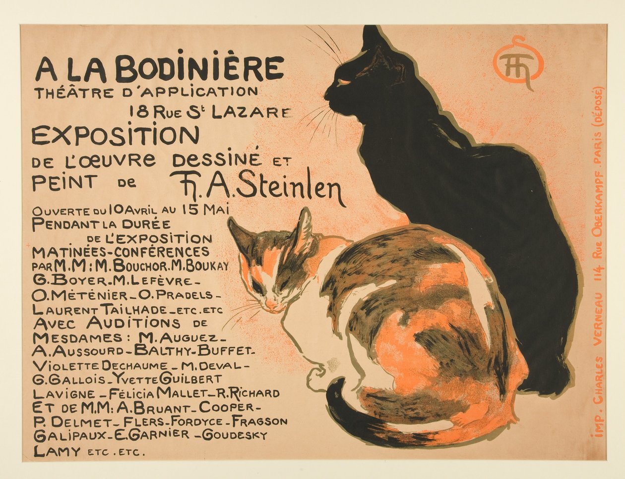 Ausstellung des gezeichneten und gemalten Werks von T. A. Steinlen av Théophile Alexandre Steinlen