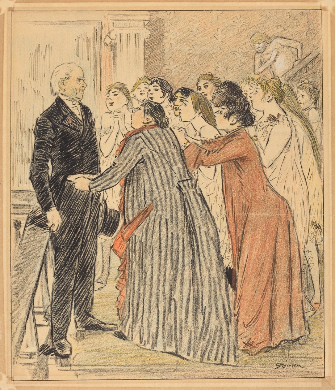 Den gamle dekanens äventyr av Théophile Alexandre Steinlen