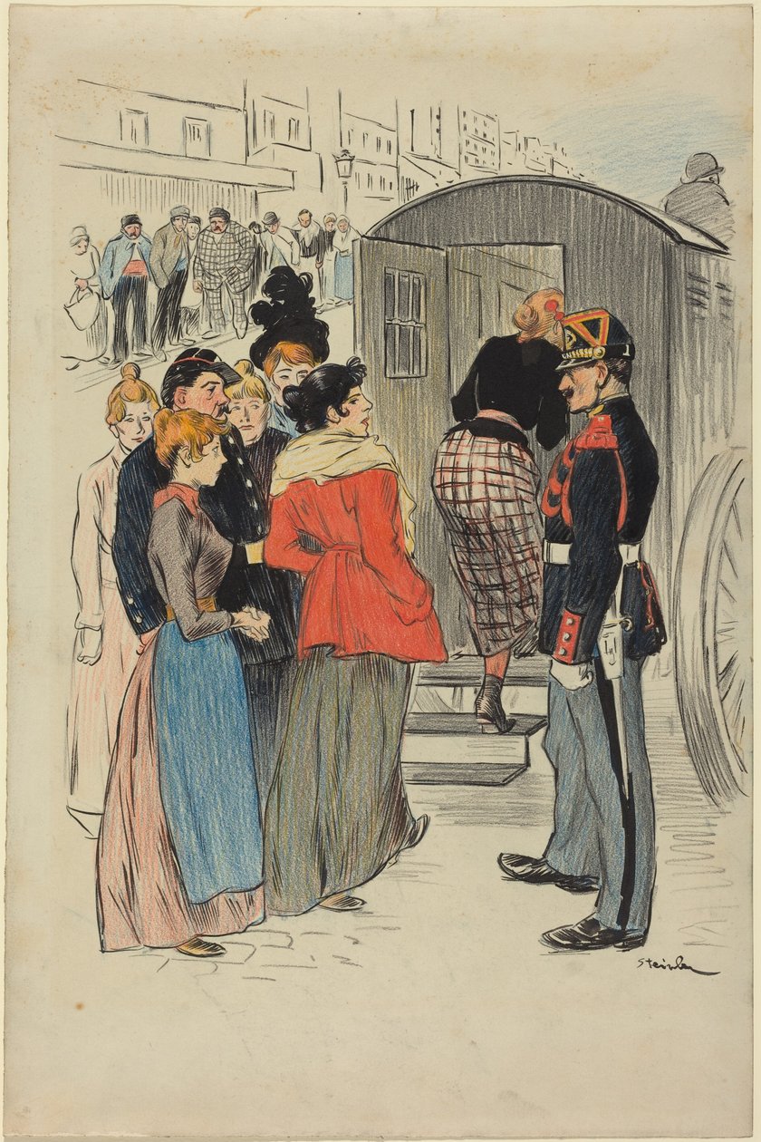 Razzian av Théophile Alexandre Steinlen