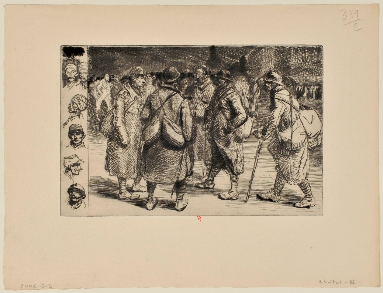 [Soldater på permission, nr 1] av Théophile Alexandre Steinlen