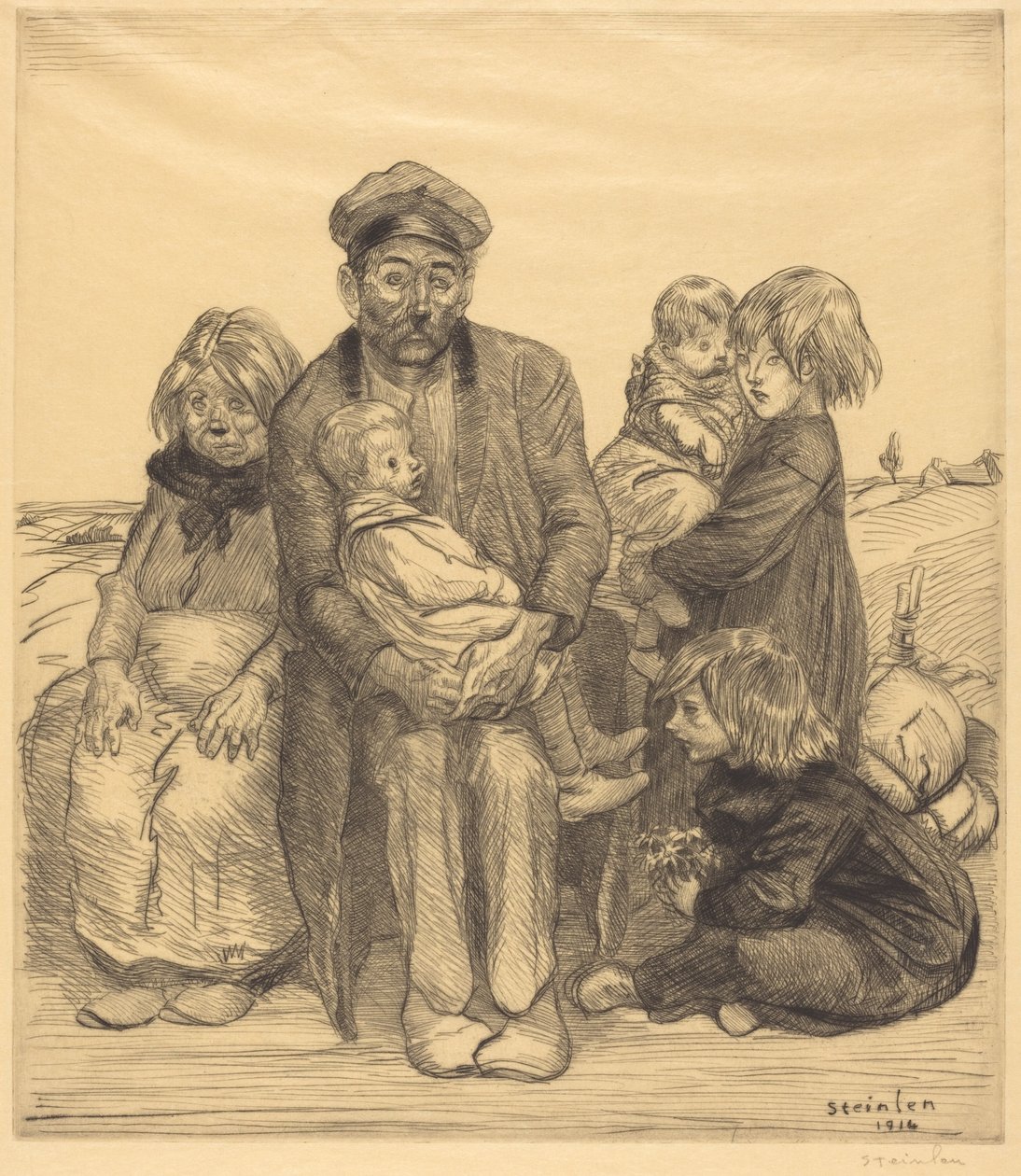 Fattiga människor av Théophile Alexandre Steinlen