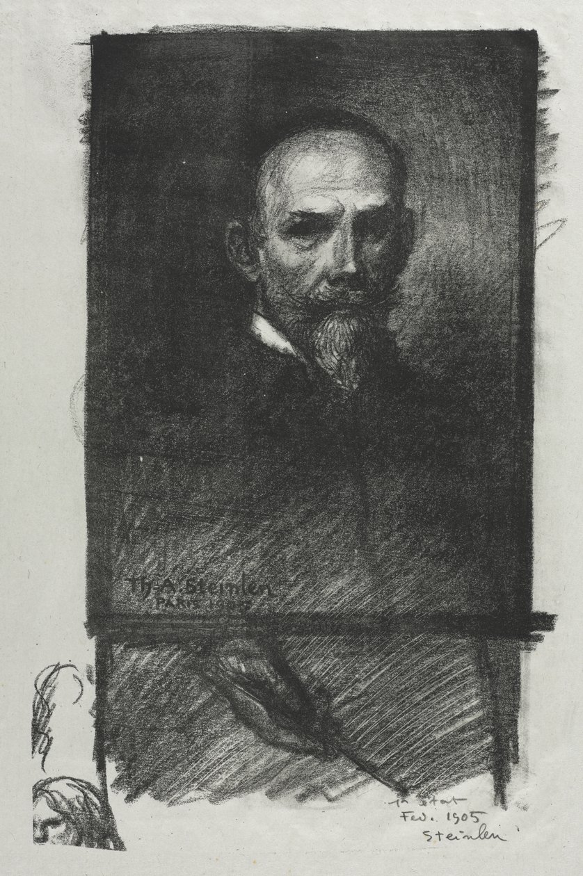 Självporträtt av Théophile Alexandre Steinlen