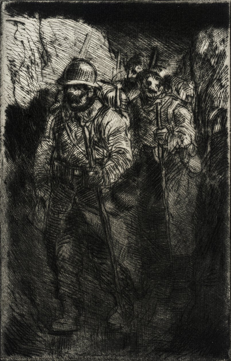 Gående soldater av Théophile Alexandre Steinlen
