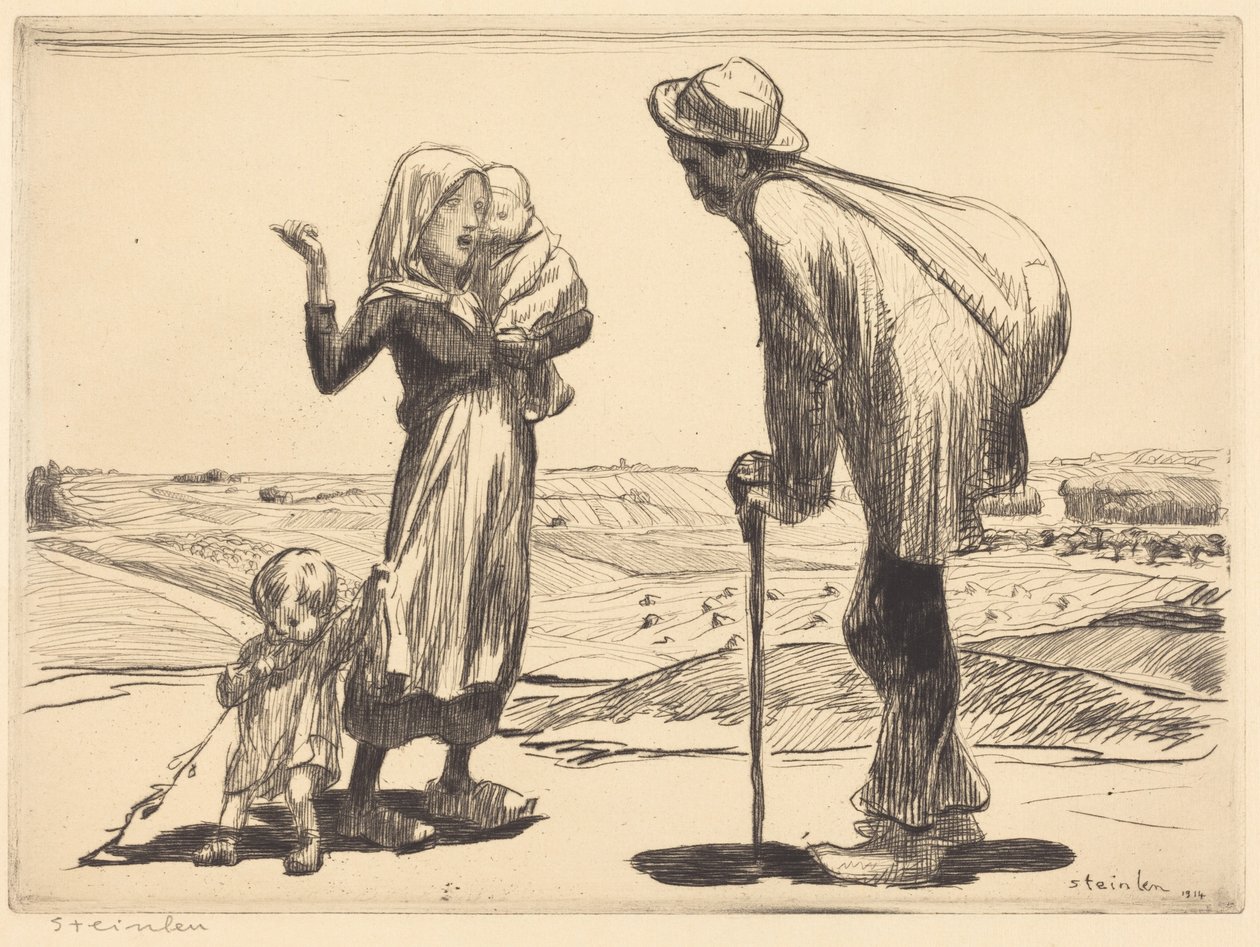 Den avlägsna staden av Théophile Alexandre Steinlen