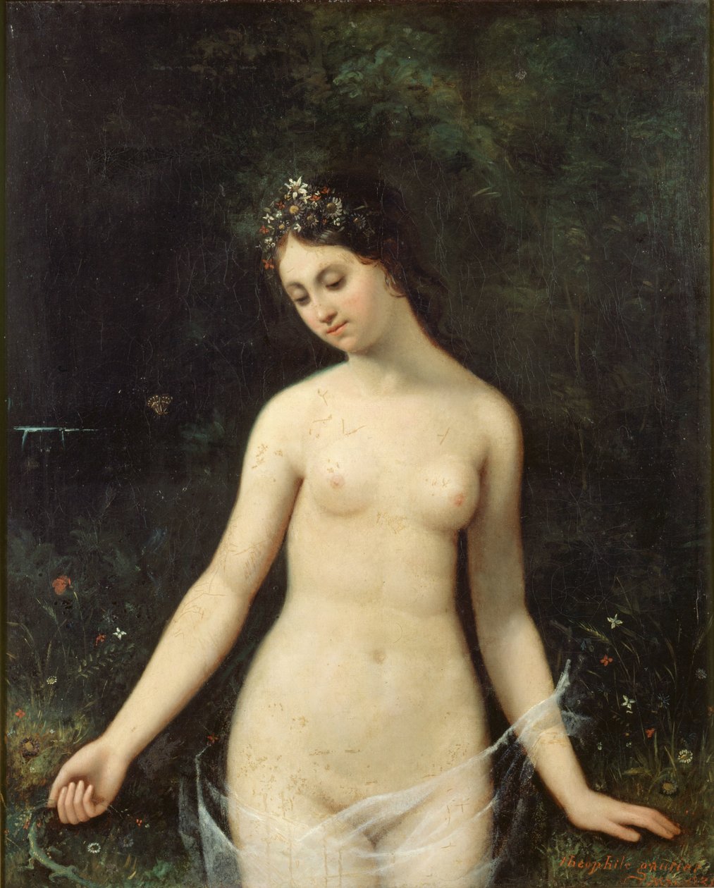 Ung naken kvinna, 1831. av Theophile Gautier
