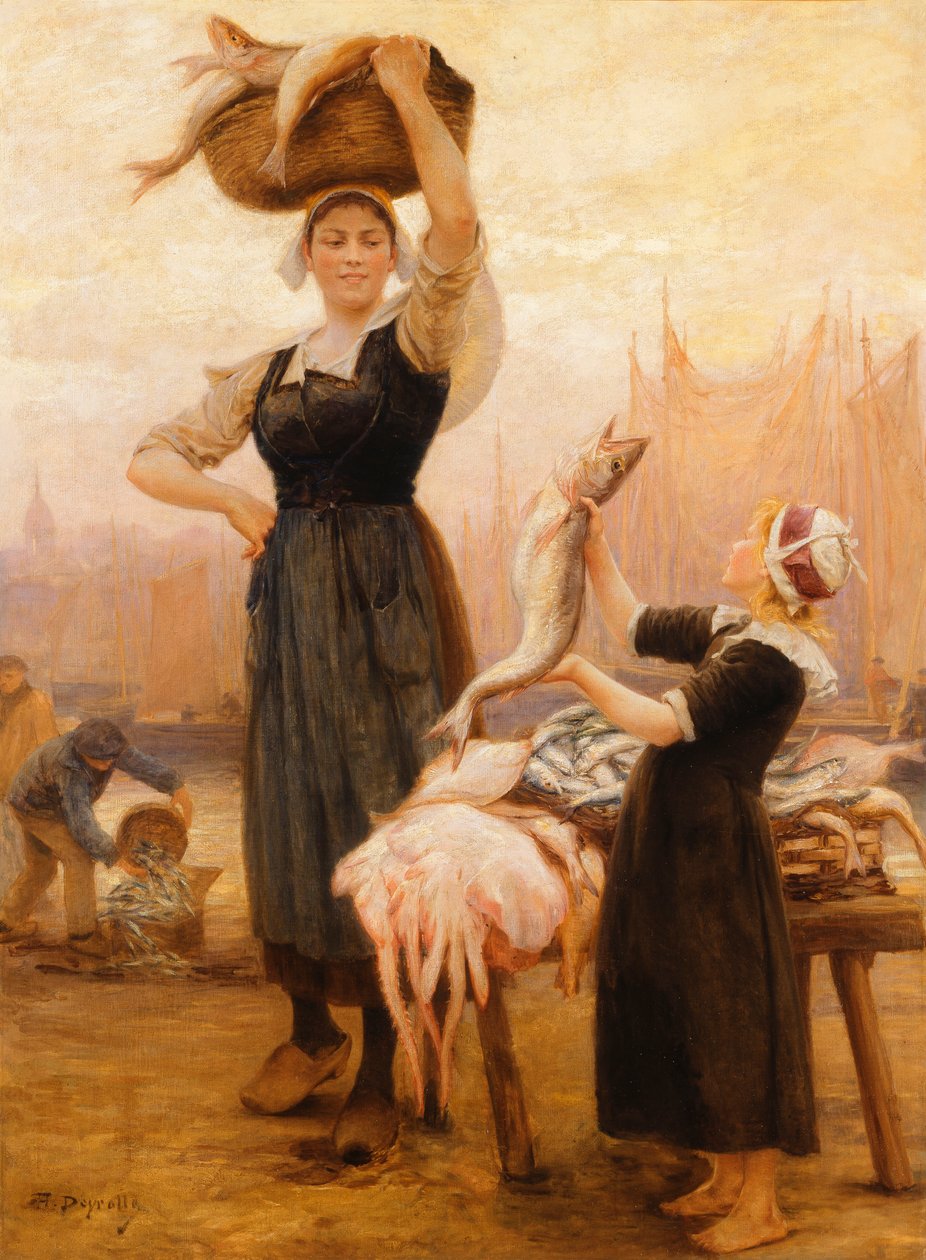 Tillbaka till fiske, av Theophile Louis Deyrolle