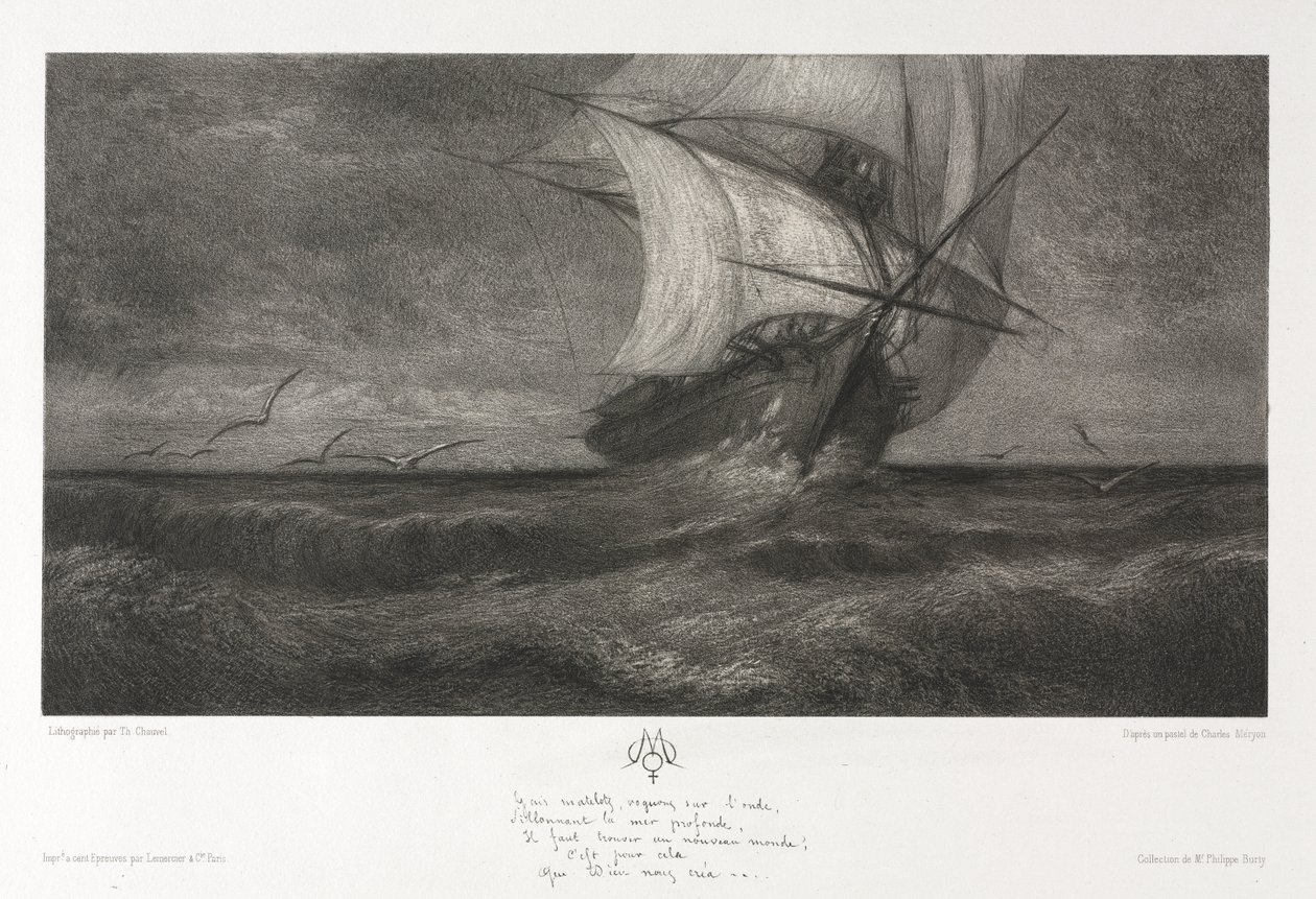 Fantomskeppet, eller på vågorna av Theophile Narcisse Chauvel