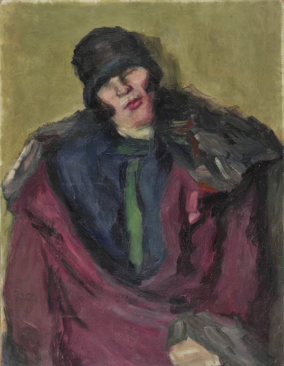 Damporträtt av Theophrastos Triantaphyllidis