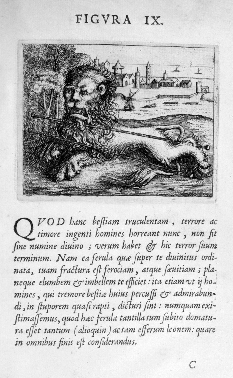 Profetifigur IX från Prognosticatio Eximii Doctoris Paracelsi, 1536 av Theophrastus Bombastus von Hohenheim Paracelsus