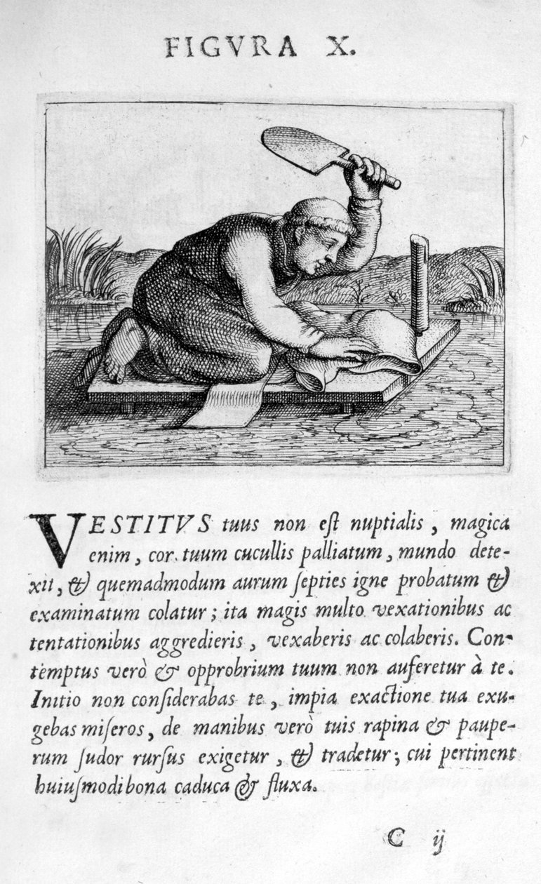 Profetifigur X från Prognostication of the Eximii Doctor Paracelsus, 1536 av Theophrastus Bombastus von Hohenheim Paracelsus