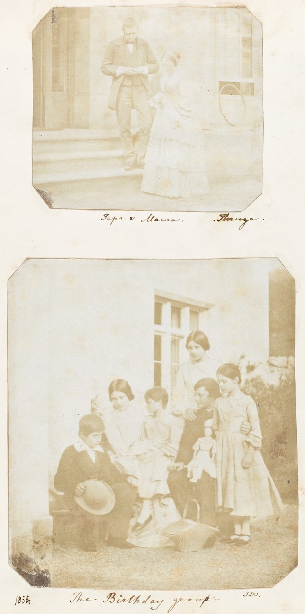 Pappa och mamma, Födelsedagsgruppen, 1853-56 av Thereza Llewelyn