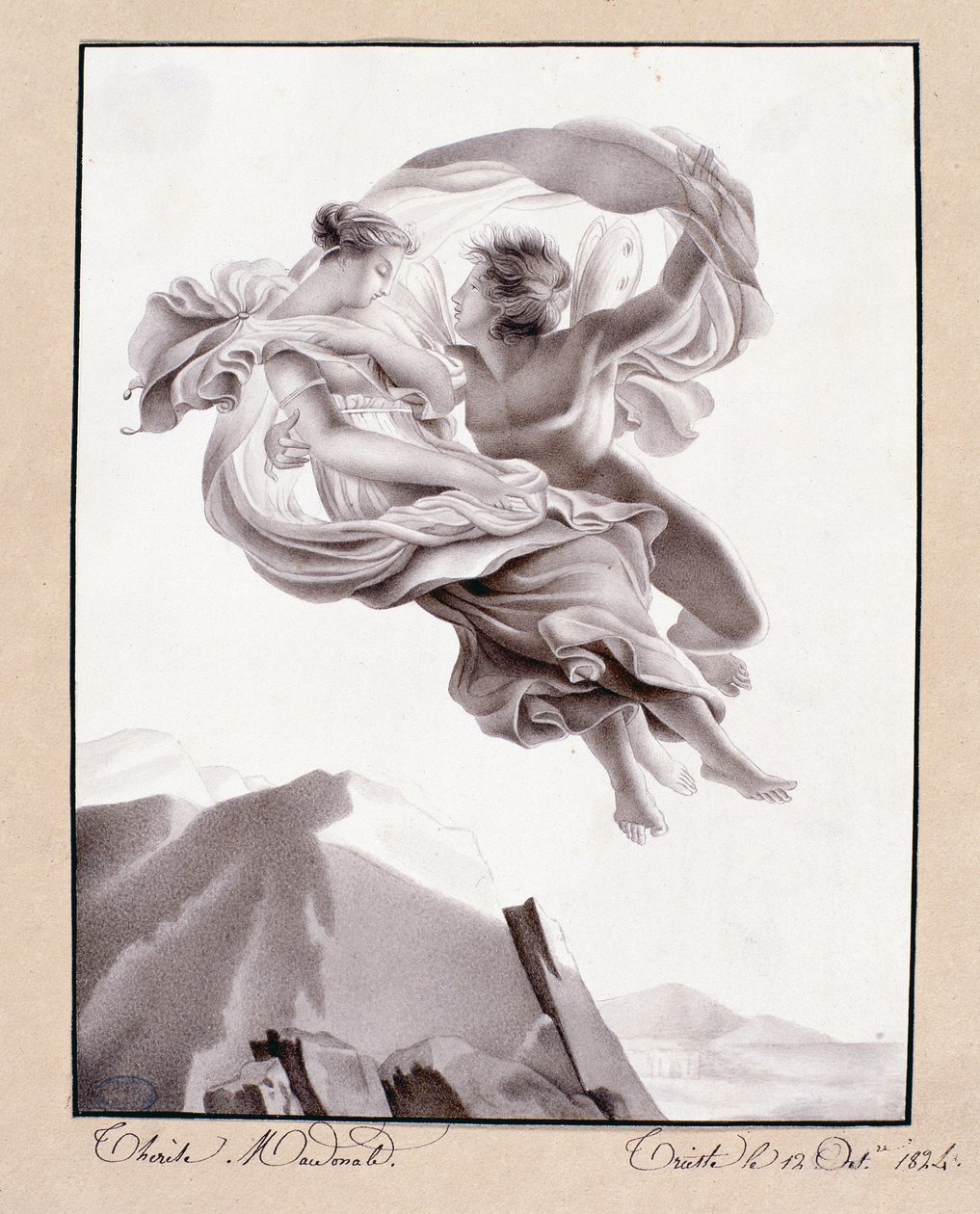 Psyches bortförande, Trieste, le 12 okt 1824 av Therèse Macdonale
