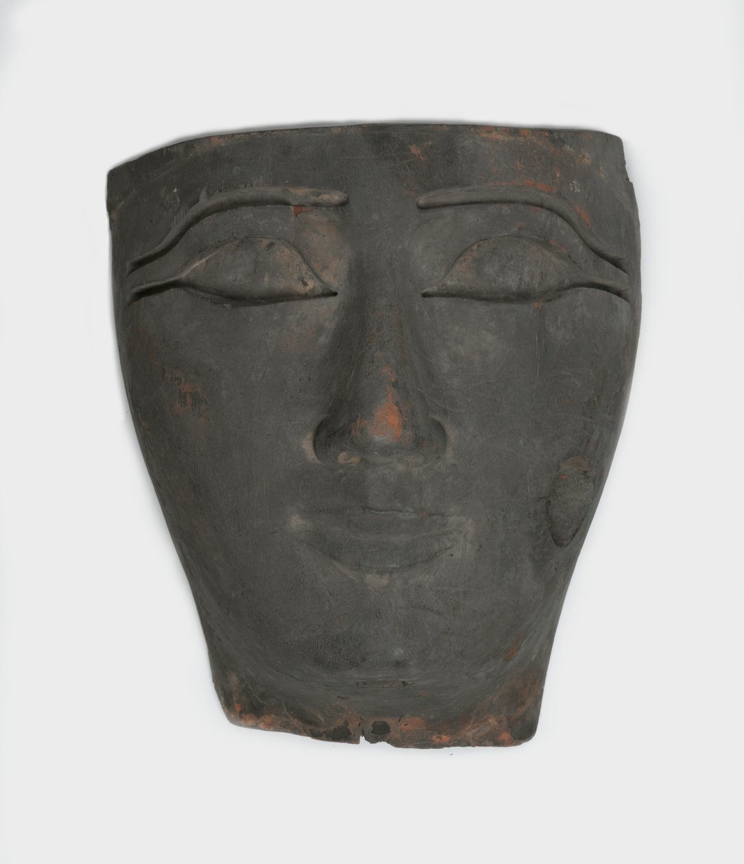 Ansikte från en antropoid kista (trä) av Third Intermediate Period Egyptian