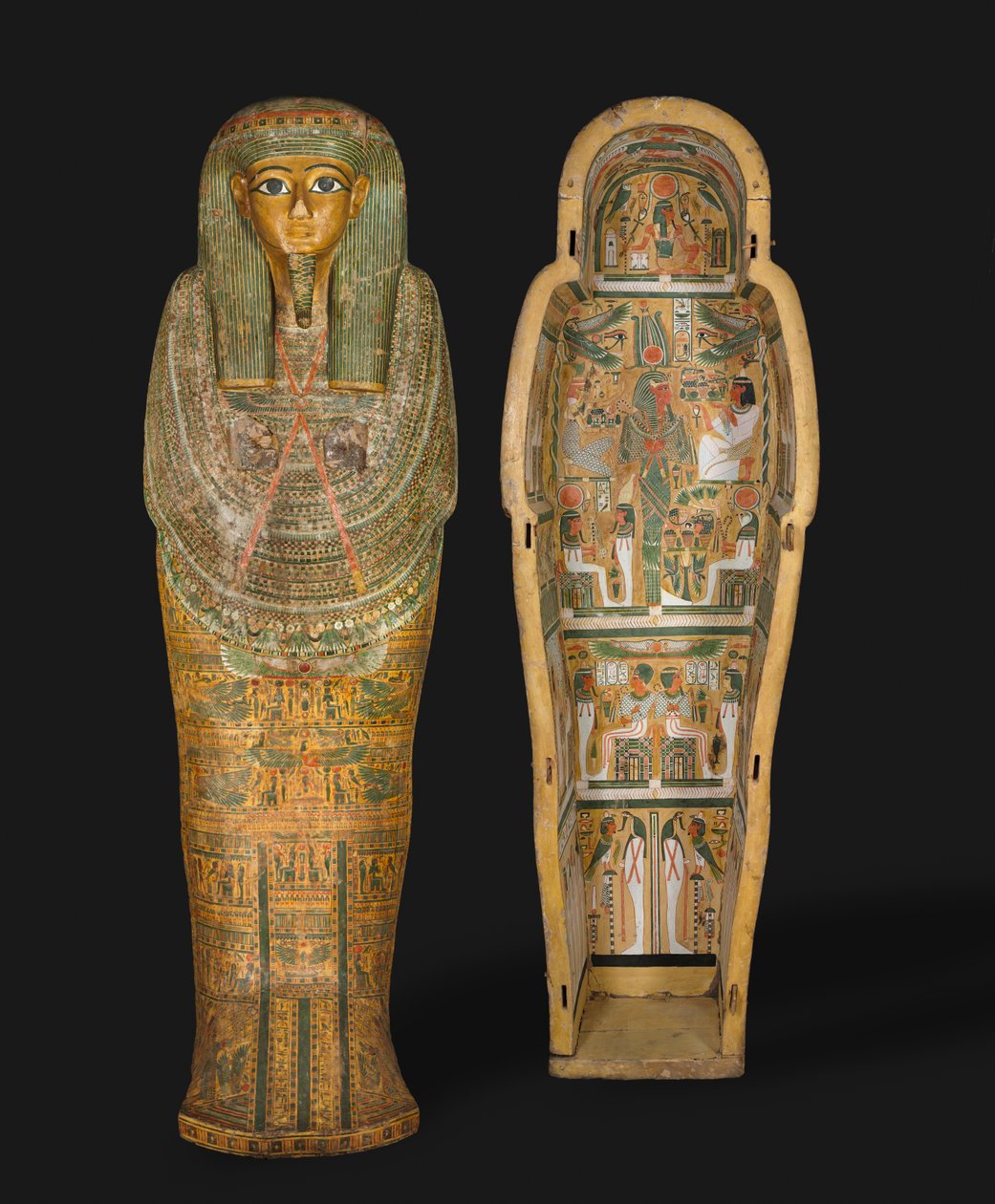 Kista av Bakenmut, sent 21:a till tidig 22:a dynastin, c.1000-900 f.Kr. (gessoed & målad platan) av Third Intermediate Period Egyptian