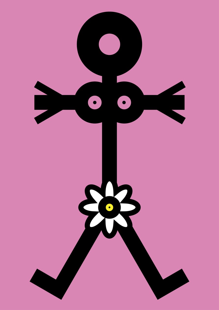 Kvinna med blomikon, 2006 av Thisisnotme Thisisnotme